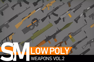 Low Poly Weapons VOL.2