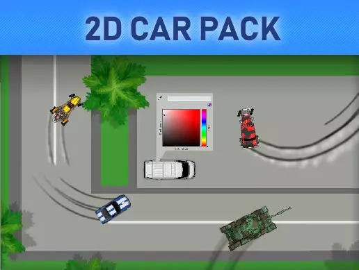 2D Car Pack with Vehicle controller v1.0
