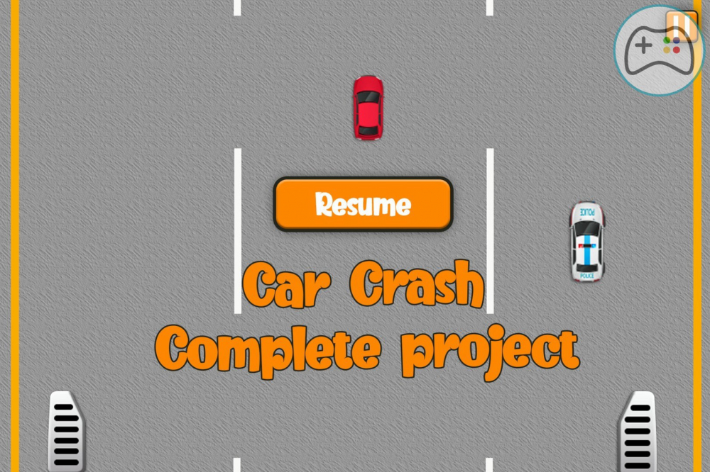 Car Crash Traffic Racer - 2D Car Hyper Casual Game