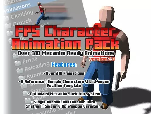 Fps Picture Example Animation FPS Character Animation Pack v2.0a - Animations - 3D