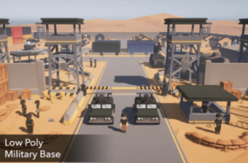 Low Poly Military Base Low Poly Military Base