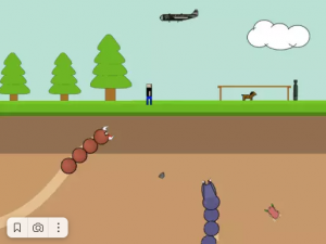 2D Side Scrolling - Giant Monster Worm Survival KIT