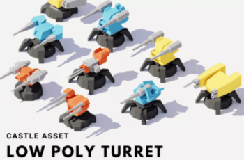 3D Low Poly Turrets 3D Low Poly Turrets