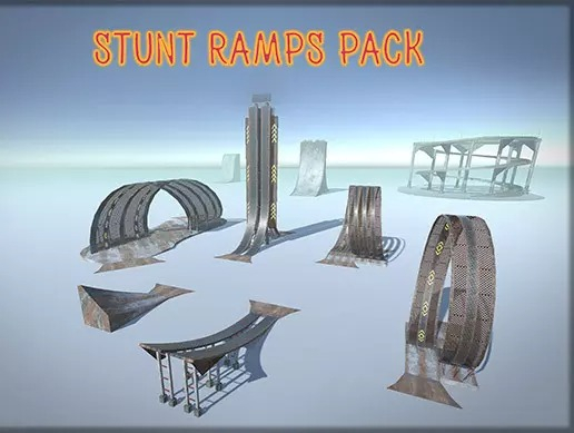 Stunt Race Track Ramp Pack v1.0