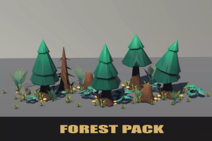 Stylised PBR 3D Forest Pack v1.0