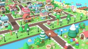 Cartoon Town  Low Poly Assets