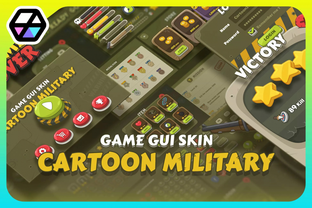 GUI Kit Cartoon Military v1.1
