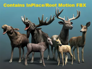 Forest Animal - Deer Moose Family Pack v1.1