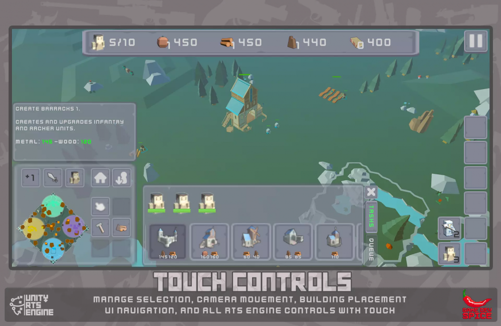 Mobile Controls - RTS Engine Module