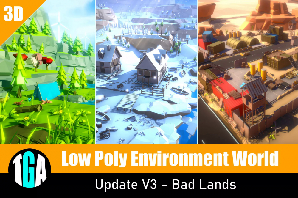 Low Poly Environment World v3