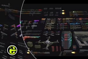 Modern Low poly Guns And Weapons v1.0