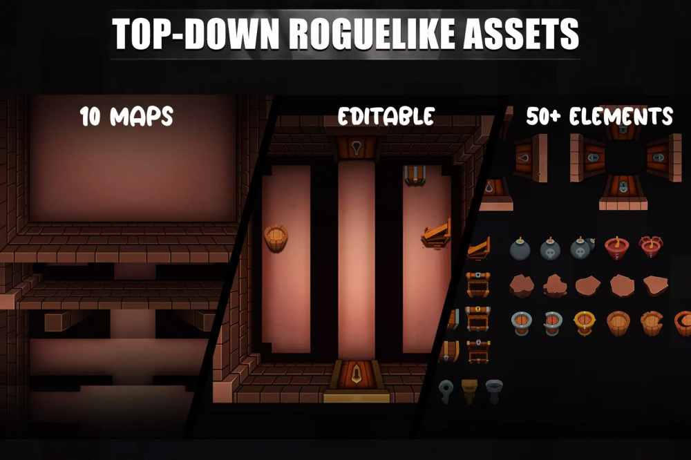 Top-Down Roguelike Game Dungeon Pack 01 v1.0.0 Top-Down Roguelike Game Dungeon Pack 01 v1.0.0