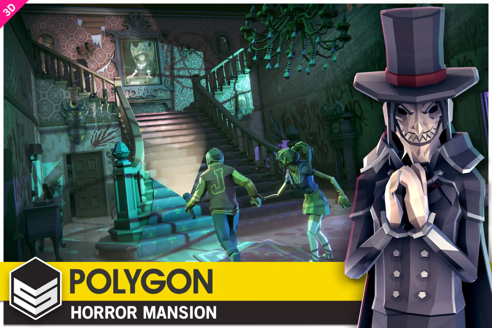 POLYGON Horror Mansion - Low Poly 3D Art by Synty POLYGON Horror Mansion - Low Poly 3D Art by Synty