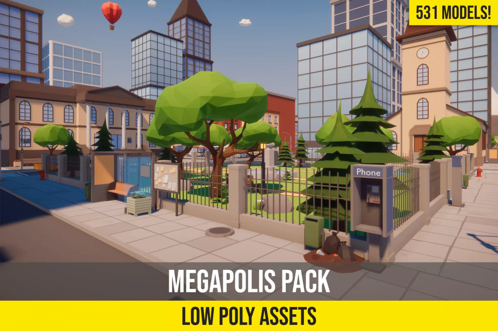 Low Poly Megapolis v1.06 Low Poly Megapolis v1.06