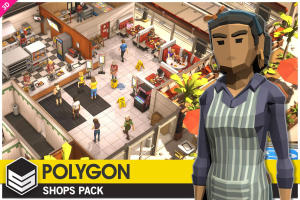 POLYGON Shops Pack - Low Poly 3D Art by Synty v1.1