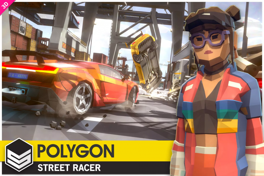 POLYGON - Street Racer - Low Poly 3D Art by Synty