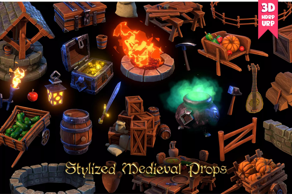 Stylized Medieval Props v1.0 Only URP