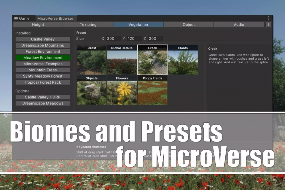 Biomes and Presets for MicroVerse v1.4.0. Biomes and Presets for MicroVerse v1.4.0.